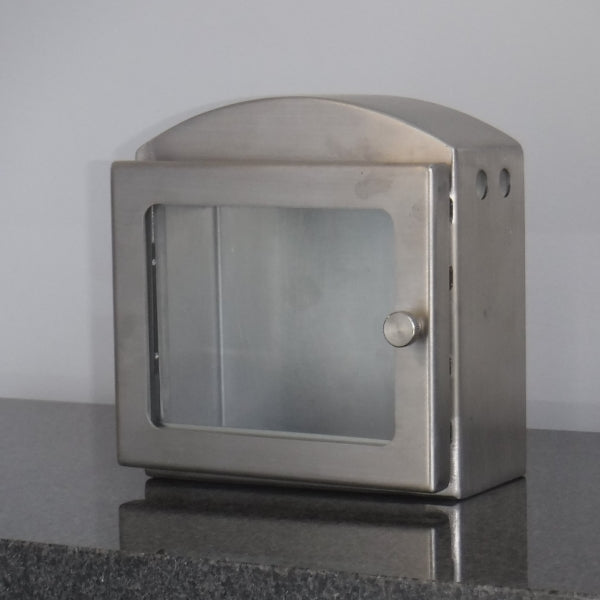 Cemetery Candle Box - Small - Heavy Duty Stainless Steel