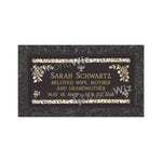 Single Bronze Plaque 24L x 12W - Base 28L x 16W - Design# S2017